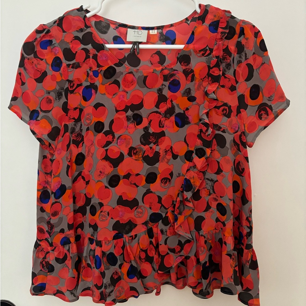 100% Silk Boxy Crop Tee - Anthropologie